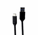 Qmadix (QM-PDUC10G) 3.3Ft Charge and Sync Cable for USB-C Devices - Black - Qmadix - Simple Cell Shop, Free shipping from Maryland!