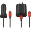 Verizon 6 ft. Vehicle + Wall Charger Combo Pack for USB-C Devices - Black/Red - Verizon - Simple Cell Shop, Free shipping from Maryland!