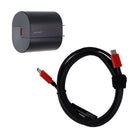 Verizon 30W Fast Charge USB-C Wall Adapter with 6-Foot USB-C Cable - Black/Red - Verizon - Simple Cell Shop, Free shipping from Maryland!