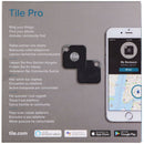 Tile Pro Bluetooth Item Tracker with Smartphone App (2 Pack) - Black (RT-15002) - Tile - Simple Cell Shop, Free shipping from Maryland!