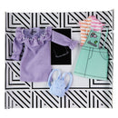 Barbie Clothes 2 Doll Outfits - Purple Dress & Light Green Overalls / Backpack - Barbie - Simple Cell Shop, Free shipping from Maryland!
