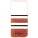 Kate Spade Flexible Hard Case for iPhone 8 7 - Clear/Rose Gold/Glitter Stripe - Kate Spade - Simple Cell Shop, Free shipping from Maryland!
