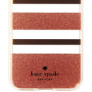Kate Spade Flexible Hard Case for iPhone 8 7 - Clear/Rose Gold/Glitter Stripe - Kate Spade - Simple Cell Shop, Free shipping from Maryland!