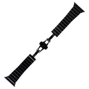 Platinum 42m Stainless Steel Band for Apple Watch 42 & 44mm All Series - Black - Platinum - Simple Cell Shop, Free shipping from Maryland!