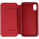Speck Presidio Folio Leather Case for iPhone Xs & X - Rouge Red / Garnet Red - Speck - Simple Cell Shop, Free shipping from Maryland!