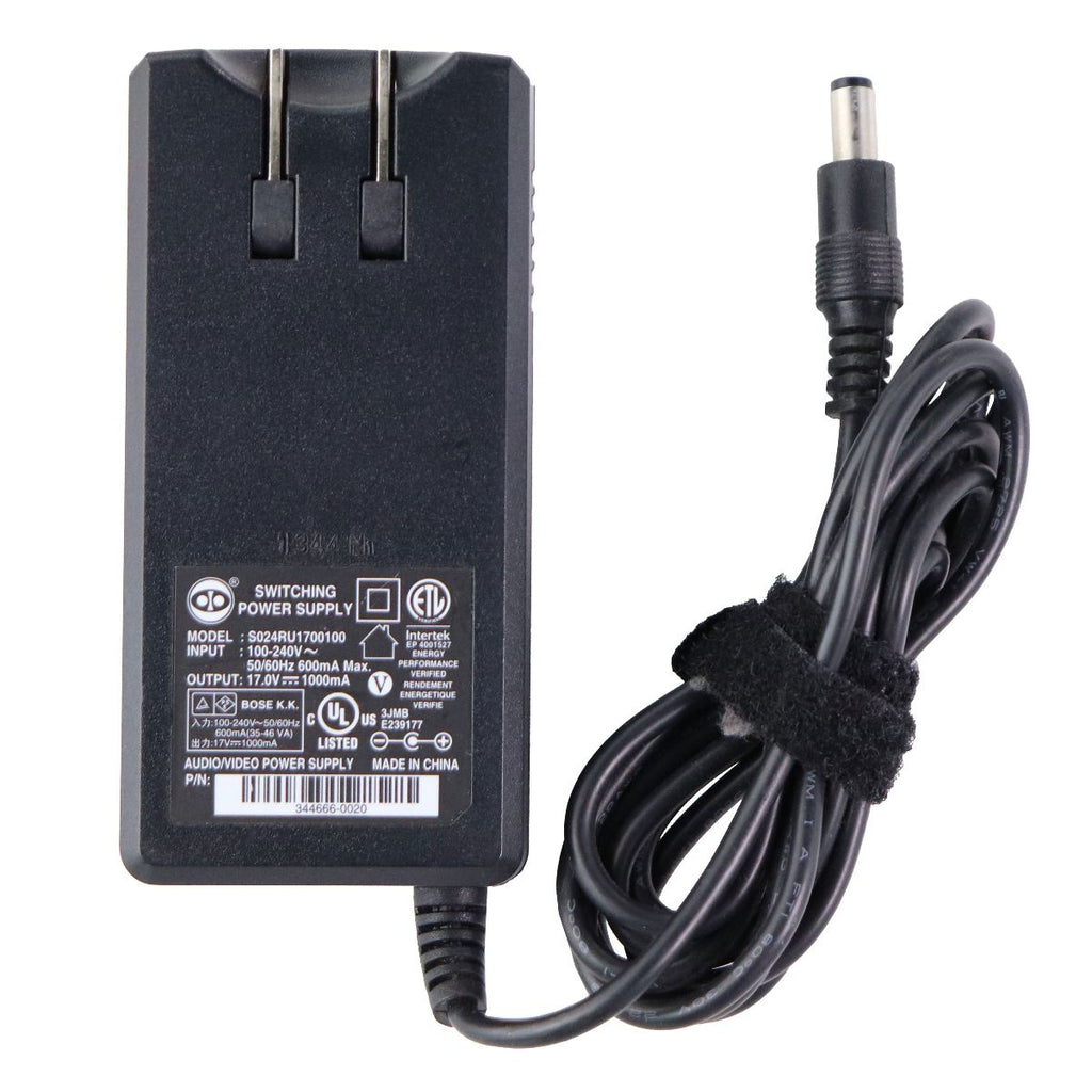Bose (17V/1000mA) Wall Charger Travel Adapter Black (S024RU1700100)