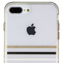 Kate Spade Gold Feeder Stripe Hard Case for Apple iPhone (7+) / (8+) - Clear - Kate Spade - Simple Cell Shop, Free shipping from Maryland!