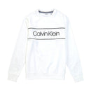 Calvin Klein Soft Touch Fleece Sweater - Brilliant White/Black (Adult Medium) - Calvin Klein - Simple Cell Shop, Free shipping from Maryland!