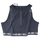 Torrid Black Zip Mesh Hi-Neck Womens Sports Bra - Black (10920066) - Size 1 XL - Torrid - Simple Cell Shop, Free shipping from Maryland!
