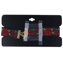Torrid Black Floral Rosette Choker - Black/Red - Torrid - Simple Cell Shop, Free shipping from Maryland!