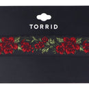Torrid Black Floral Rosette Choker - Black/Red - Torrid - Simple Cell Shop, Free shipping from Maryland!