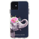 Carson & Quinn Hybrid Case for Apple iPhone 11 / XR - Clear / Elephant / Flowers - Carson & Quinn - Simple Cell Shop, Free shipping from Maryland!