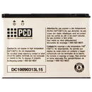 PCD BTR8999B 3.7v 1100mAh Lithium Ion Battery for PCD Devices - Silver - PCD - Simple Cell Shop, Free shipping from Maryland!