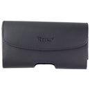 Reiko Leather Horizontal Phone Pouch for Up to (6-inch) Smartphones - Black - Reiko - Simple Cell Shop, Free shipping from Maryland!