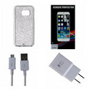 OEM Cable & Adapter + Screen Protector KIT with Case-Mate Glitter Case for S7 - Unbranded - Simple Cell Shop, Free shipping from Maryland!