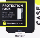 Case-Mate Tough Case + Glass Screen Protector for Moto e6 - Dark Blue Tint/Black - Case-Mate - Simple Cell Shop, Free shipping from Maryland!