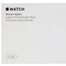Apple 42mm Woven Nylon Band for Apple Watch 42 & 44mm- Light Pink/Midnight Blue - Apple - Simple Cell Shop, Free shipping from Maryland!
