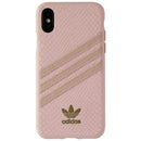 Adidas 3-Stripes Snap Case for Apple iPhone XS and X - Pink Snake / Gold