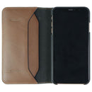 Platinum Leather Folio Case for Apple iPhone Xs Max Smartphones - Bourbon/Brown - Platinum - Simple Cell Shop, Free shipping from Maryland!