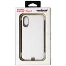 Verizon Rugged Series Dual Layer Case for Apple iPhone XS and X - White/Gray - Verizon - Simple Cell Shop, Free shipping from Maryland!