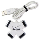 Verizon 4-Port USB Hub with 3-Foot USB (1.1) Cable - White - Verizon - Simple Cell Shop, Free shipping from Maryland!