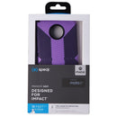 Speck Presidio Grip Series Hybrid Case for Moto Z4 - Jelly Purple/Charcoal Grey
