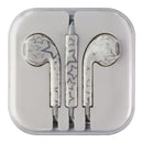 Wired 3.5mm EarBud Headphones with Remote/Mic - White/Silver Stars - Unbranded - Simple Cell Shop, Free shipping from Maryland!