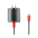Verizon USB-C (Type C) FastCharge Wall Charger with 6Ft USB-C Cable - Black/Red - Verizon - Simple Cell Shop, Free shipping from Maryland!