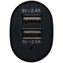Key 4.8-Amp Dual USB Port Car Charger / Adapter - Black - Key - Simple Cell Shop, Free shipping from Maryland!
