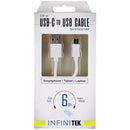 Infinitek 6.6-ft (USB-C) to USB Charge/Sync Cable for Smartphones & More - White - Infinitek - Simple Cell Shop, Free shipping from Maryland!