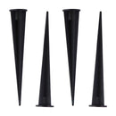 Outdoor Yard and Pathway Metal Mounting Stakes with Screw Hole - Black (4 Pack) - Unbranded - Simple Cell Shop, Free shipping from Maryland!