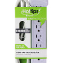 Hottips Home Surge Protection 6 AC Outlets & 2 USB Ports Power Strip - White - Hottips - Simple Cell Shop, Free shipping from Maryland!