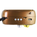 Semier Retro Rechargeable Bluetooth Speaker with AM and FM Radio - Gold - Semier - Simple Cell Shop, Free shipping from Maryland!