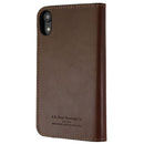 Platinum Leather Folio Case for Apple iPhone XR Smartphones - Bourbond - Platinum - Simple Cell Shop, Free shipping from Maryland!
