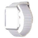 42mm Metal Frame + Magnetic Soft Band for Apple Watch 42mm 3/2/1 - Silver/White - Unbranded - Simple Cell Shop, Free shipping from Maryland!