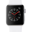 Apple Watch Series 3 (38mm) A1860 Silver Aluminum Case/White Sport Band GPS+LTE - Apple - Simple Cell Shop, Free shipping from Maryland!