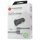 PowerPeak 17W/3.4A Dual Car Charger & 4-Ft Cable for iPhones - Black - PowerPeak - Simple Cell Shop, Free shipping from Maryland!