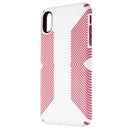 Speck Presidio Grip Phone Case for iPhone Xs Max - Veil White / Lipliner Pink