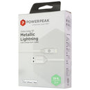 PowerPeak 10-Ft Braided USB Cable for iPhones - Silver - PowerPeak - Simple Cell Shop, Free shipping from Maryland!