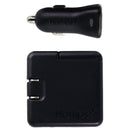 HotTips 12-Watt 2.4-Amp Dual USB Car Charger + Wall Charger - Black - Hottips - Simple Cell Shop, Free shipping from Maryland!