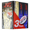 JVC Blank (VHS C) Compact Tapes 3 pack ProHF and 2 EHG - JVC - Simple Cell Shop, Free shipping from Maryland!
