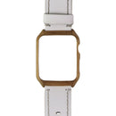 Simpeak Metal Frame Case + Leather Band for Apple Watch 42mm 3/2/1 - White/Gold - Simpeak - Simple Cell Shop, Free shipping from Maryland!