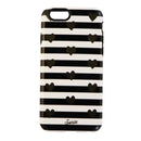 Sonix Inlay Series Dual Layer Case for iPhone 6s/6 - Black/White/Gold Hearts