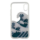 Sonix Clear Coat Protective Case Cover for iPhone X - Clear Waves
