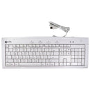 Macally Full Size USB 2.0 Universal Computer Keyboard - White (IKEYSLIM) - Macally - Simple Cell Shop, Free shipping from Maryland!