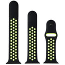 Apple 44mm Nike Sport Band for Apple Watch 42/44/45mm - Black / Volt (Full Set) - Apple - Simple Cell Shop, Free shipping from Maryland!