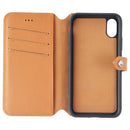 Ercko 2-in-1 Leather Wallet & Detachable Case for iPhone X/Xs - Brown