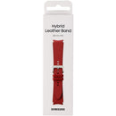 Samsung Hybrid Leather Band for Galaxy Watch4 & Later (20mm) M/L - Red - Samsung - Simple Cell Shop, Free shipping from Maryland!