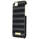 Kate Spade Wrap Glitter Stripe Case for iPhone 8 - Black Saffiano/Silver Glitter - Incipio - Simple Cell Shop, Free shipping from Maryland!