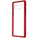 Zore Metal and Glass Hybrid Case for Samsung Galaxy Note8 - Red/Clear - Zore - Simple Cell Shop, Free shipping from Maryland!